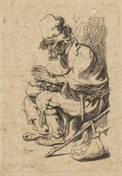 KG 13368
          <br/>
          Zwerver, copie naar Rembrandt in spiegelbeeld (B 173-2)
          <br/>
          <em>Vivarès, François (1709-1780)</em>